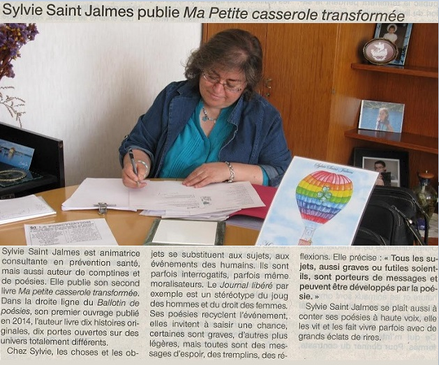 article_Ouest_France_Sylvie_Saint_Jalmes_2015_Edilvire