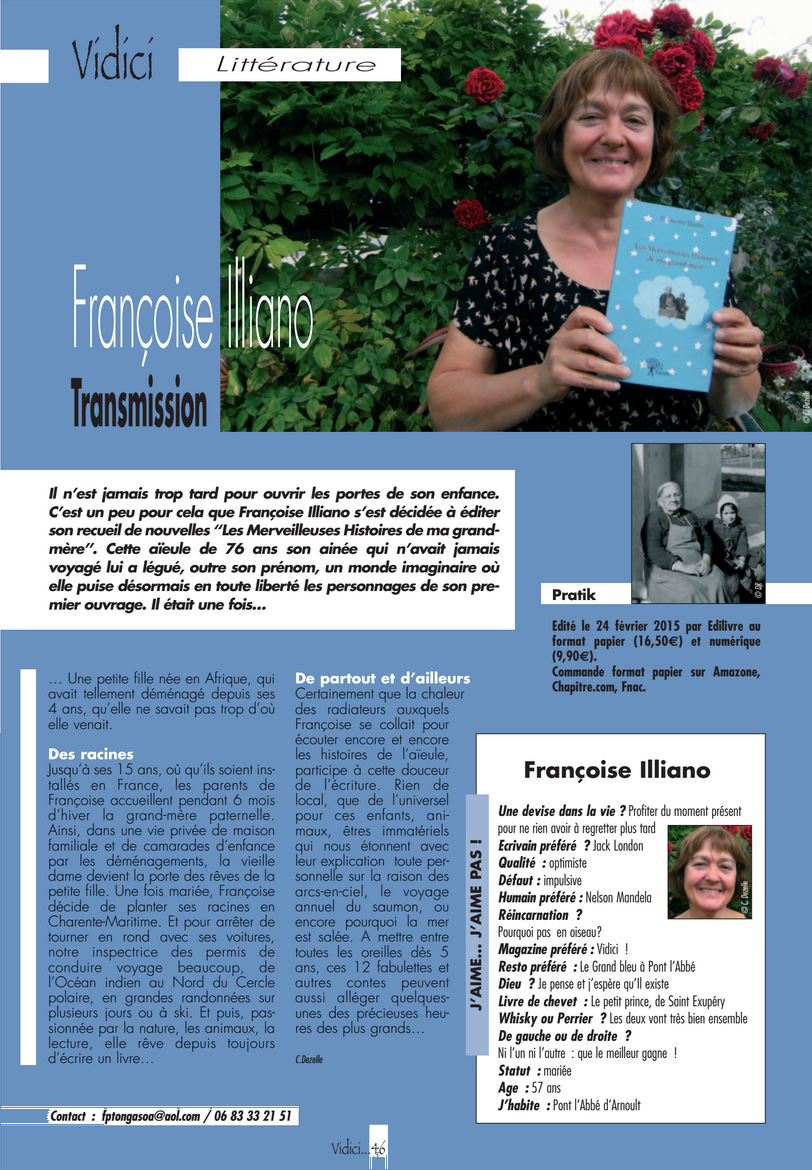 article_Vidici_Françoise_Illiano_2015_Edilivre