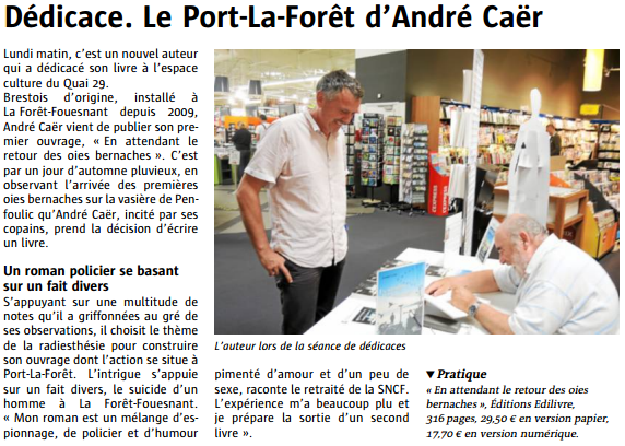 article_Le_Télégramme_André_Caër_2015_Edilivre