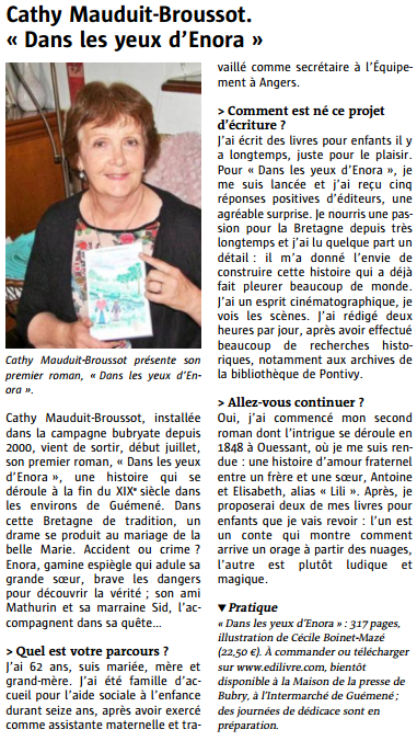 article_Le_Télégramme_Cathy_Mauduit_Broussot_2015_Edilivre