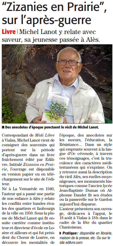 article_Midi_Libre_Michel_Lanot_2015_Edilivre
