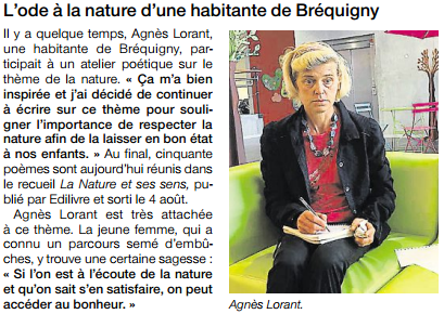 article_Ouest_France_Agnès_Lorant_2015_Edilivre