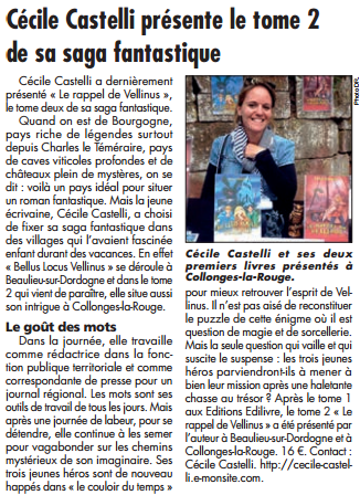 article_La_vie_corézienne_Cécile_Castelli_2015_Edilivre