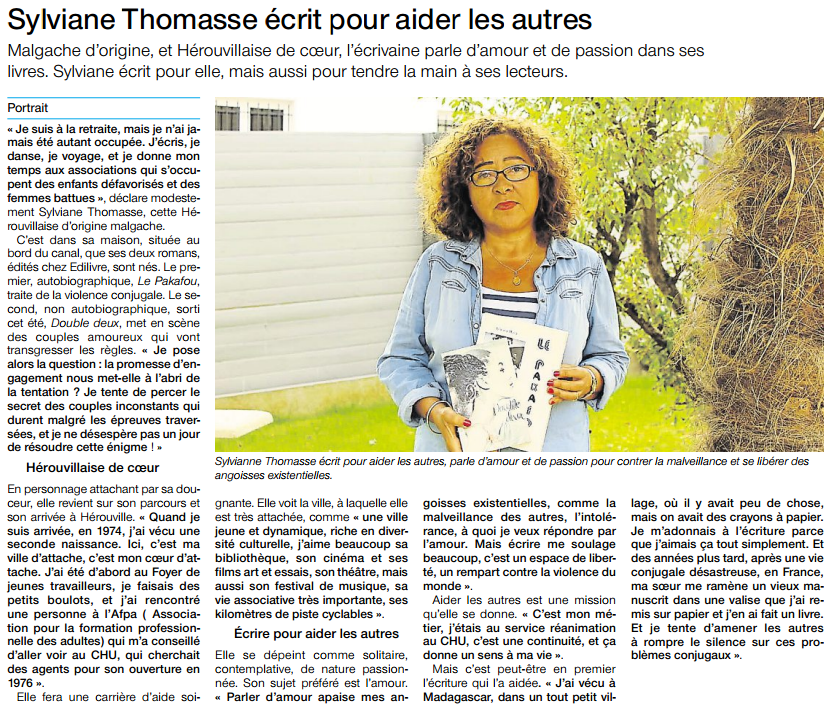 article_Ouest_France_Sylvie_Thomasse_2015_Edilivre