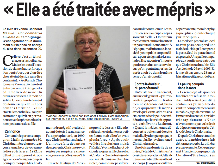 article_Le_Journal_de_Saône_et_Loire_Yvonne_Bacherot_2015_Edilivre