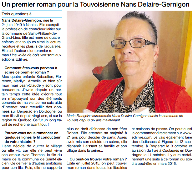 article_Ouest_France_Nans_Delaire_Gernigon_2015_Edilivre