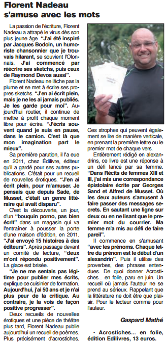 article_Le_Journal_des_Sables_Florent_Nadeau_2015_Edilivre