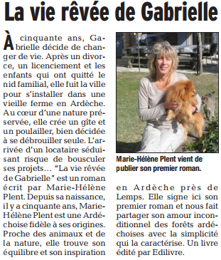 article_Le_Dauphiné_Libéré_Marie_Hélène_Plent_2015_Edilivre
