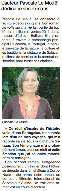 article_Ouest_France_Pascale_Le_Mouël_2015_Edilivre