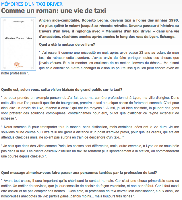 article_Union_Nationale_des_Taxis_Roberto_Lègne_2015_Edilivre