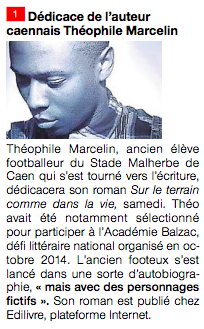 article_Ouest_France_Théophile_Marcelin_Téhé_2015_Edilivre
