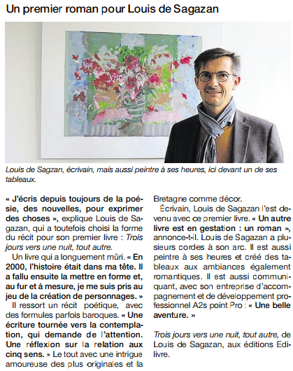 article_Ouest_France_Louis_de_Sagazan_2015_Edilivre