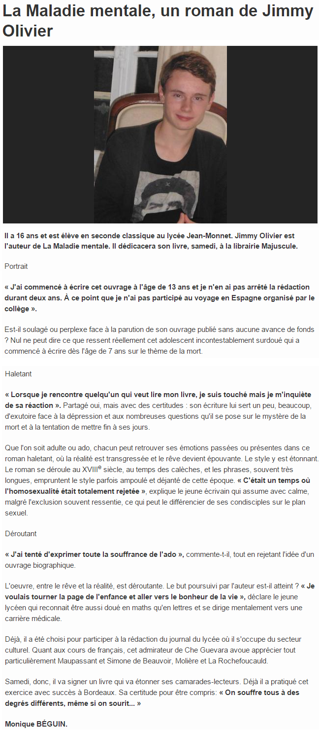 article_Ouest_france_Jimmy_Olivier_2015_Edilivre