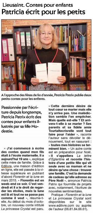 article_La_Presse_de_la_Manche_Patricia_Patrix_2015_Edilivre