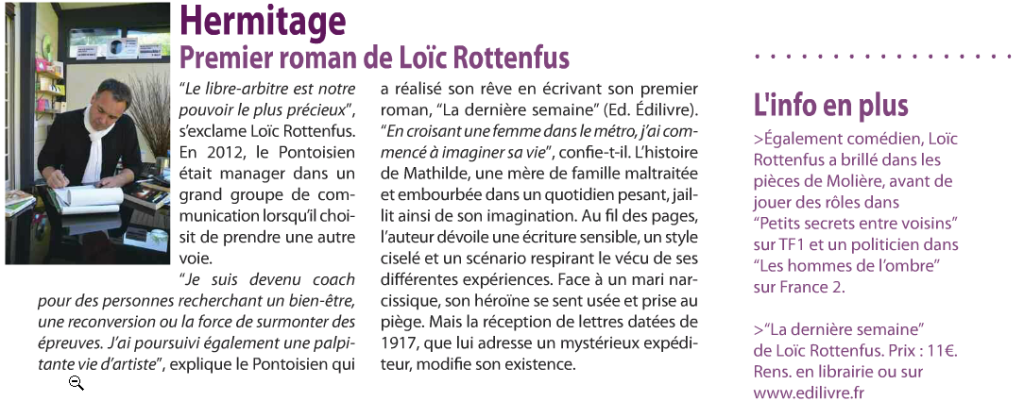 article_Pontoise_Infos_Loïc_Rottenfus_2015_Edilivre