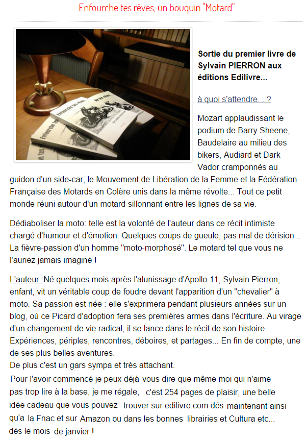 article_Jounal_des_motards_Sylvain_Pierron_2015_Edilivre