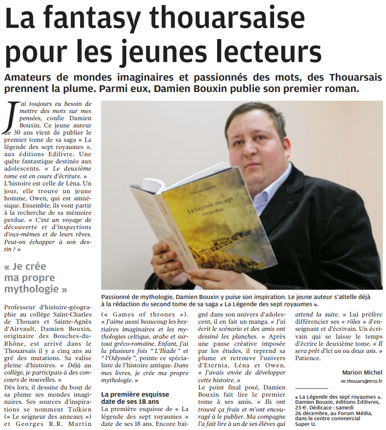 article_La_Nouvelle_République_Damien_Bouxin_2015_Edilivre