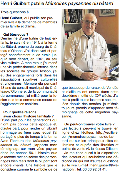 article_Ouest_France_Henri_Guibert_2016_Edilivre