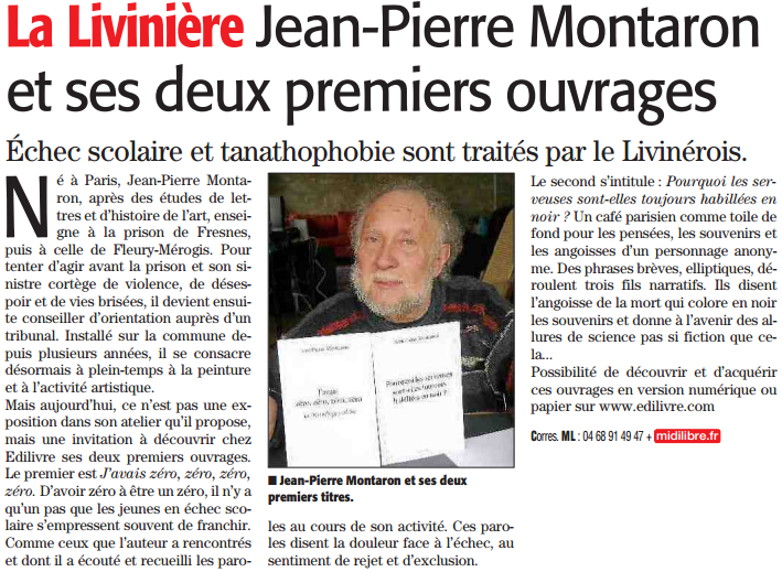 article_Midi_Libre_Jean_Pierre_Montaron_2016_Edilivre