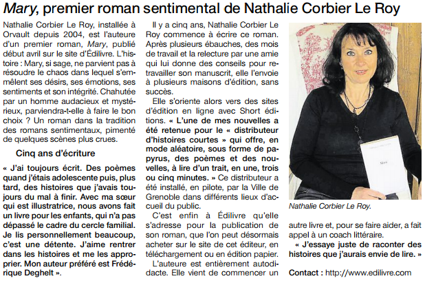 article_Ouest_France_Nathalie_Corbier_Le_Roy_2016_Edilivre