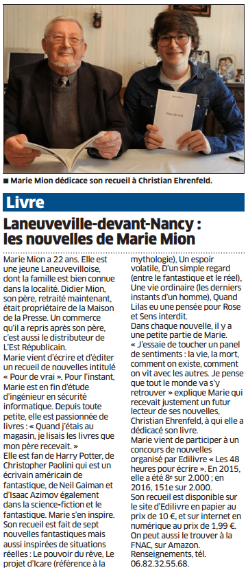 article_L_Est_Républicain_Marie_Mion_2016_Edilivre