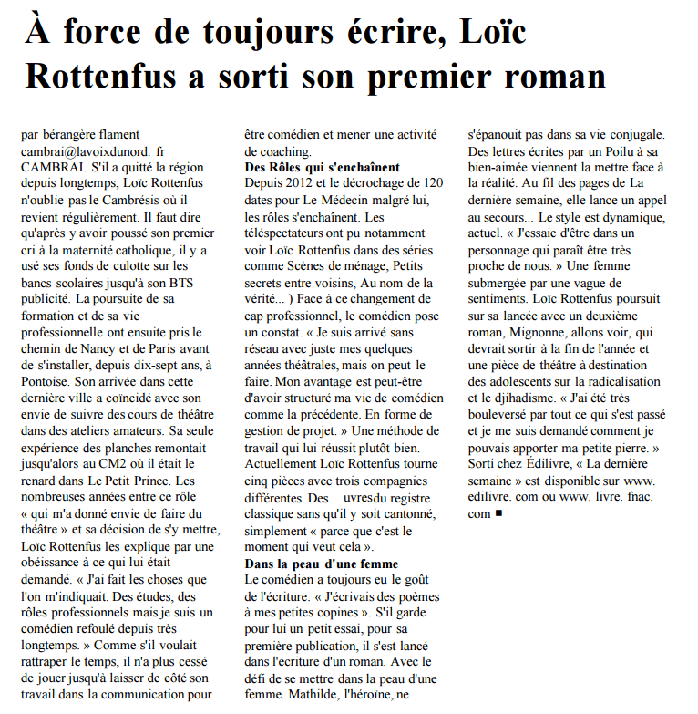 article_La_Voix_du_Nord_Loïc_Rottenfus-2016_Edilivre