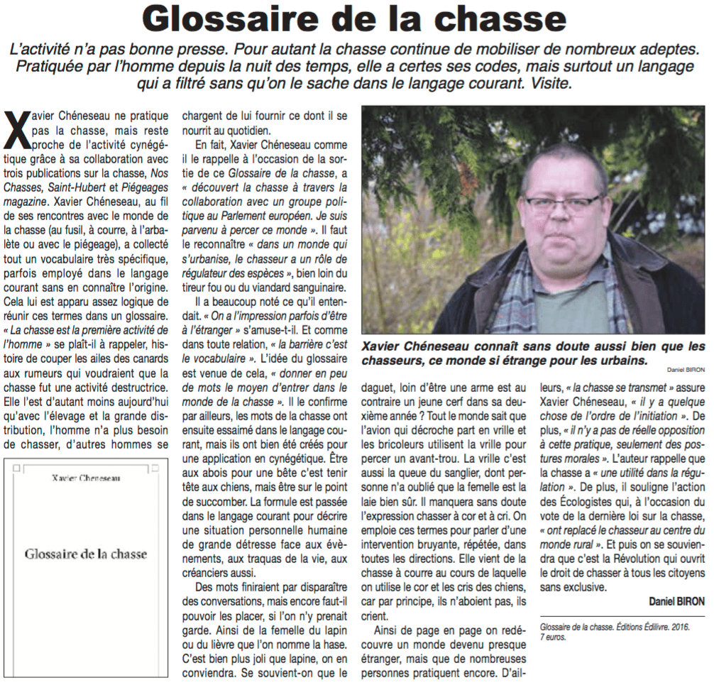 article-Le Courrier Français Vienne Deux Sèvres-Xavier Chéneseau