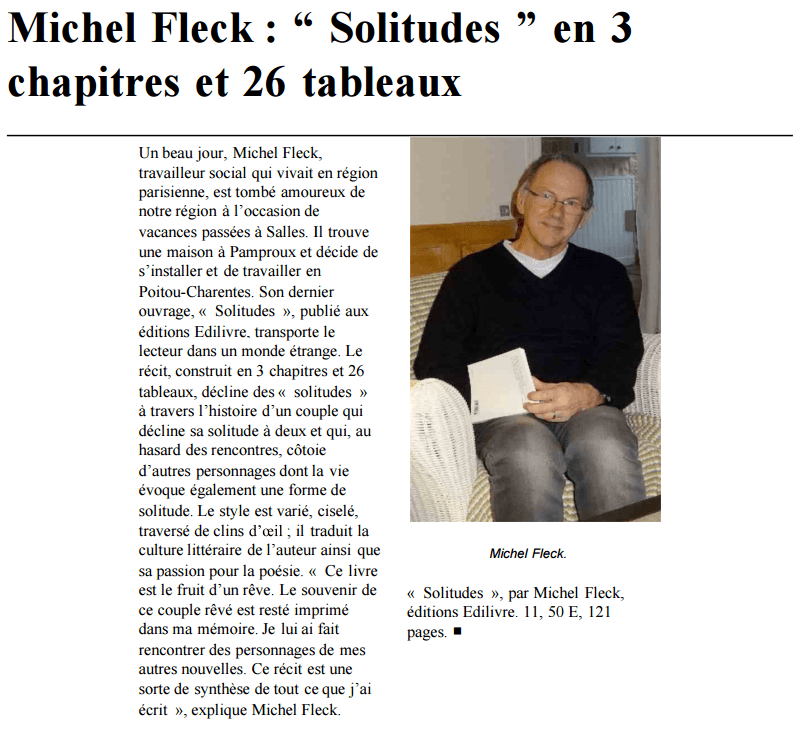 article_LaNouvelleRépublique_Michel Fleck