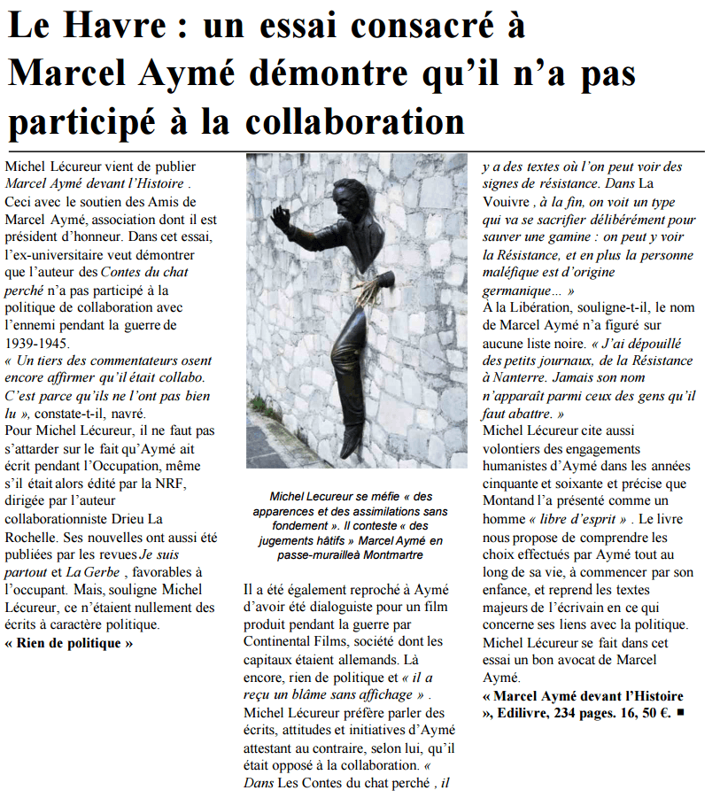 article_Paris Normandie_Michel Lécureur