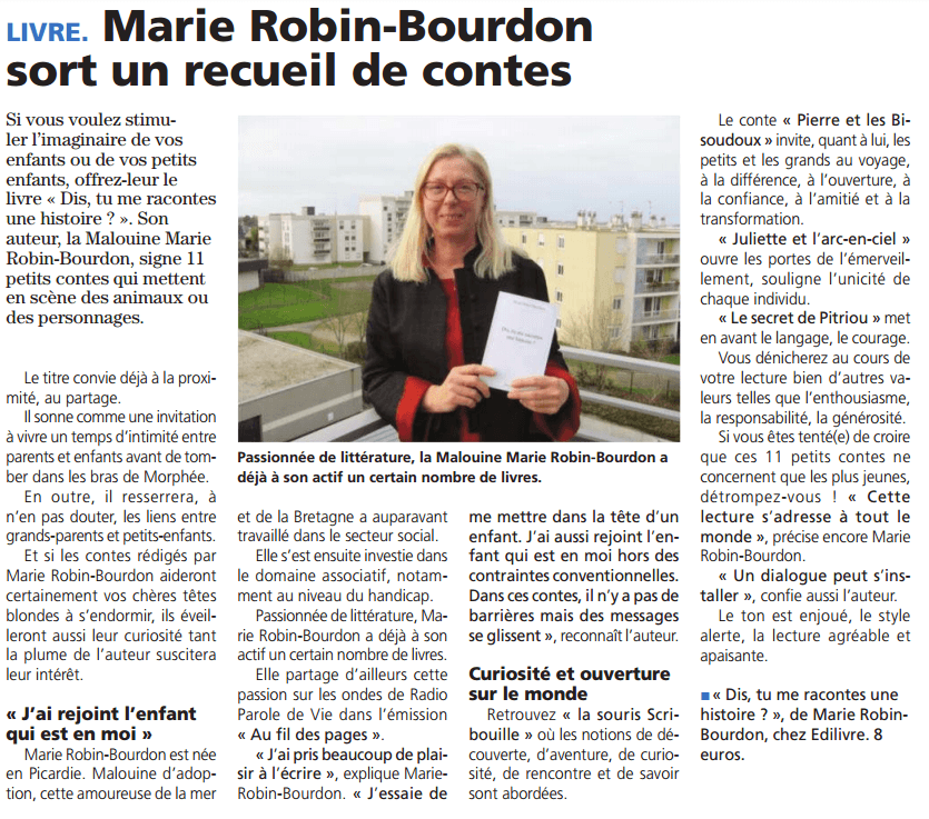 article_Le Pays Malouin_Marie Robin-Bourdon