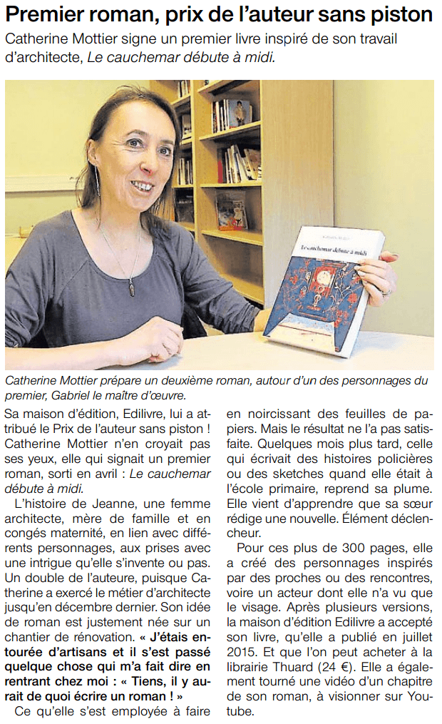 article_Ouest France_Catherine Mottier