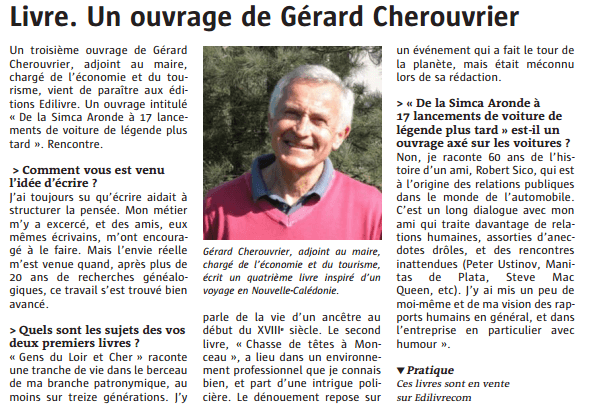 article_Le Télégramme_Gérard Cherouvrier_2017_Edilivre
