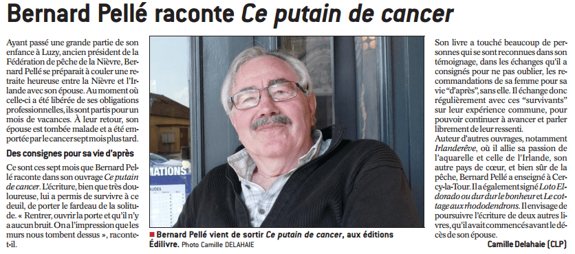 article_Le Journal De Saône Et Loire_ Bernard Pellé_2017_Edilivre