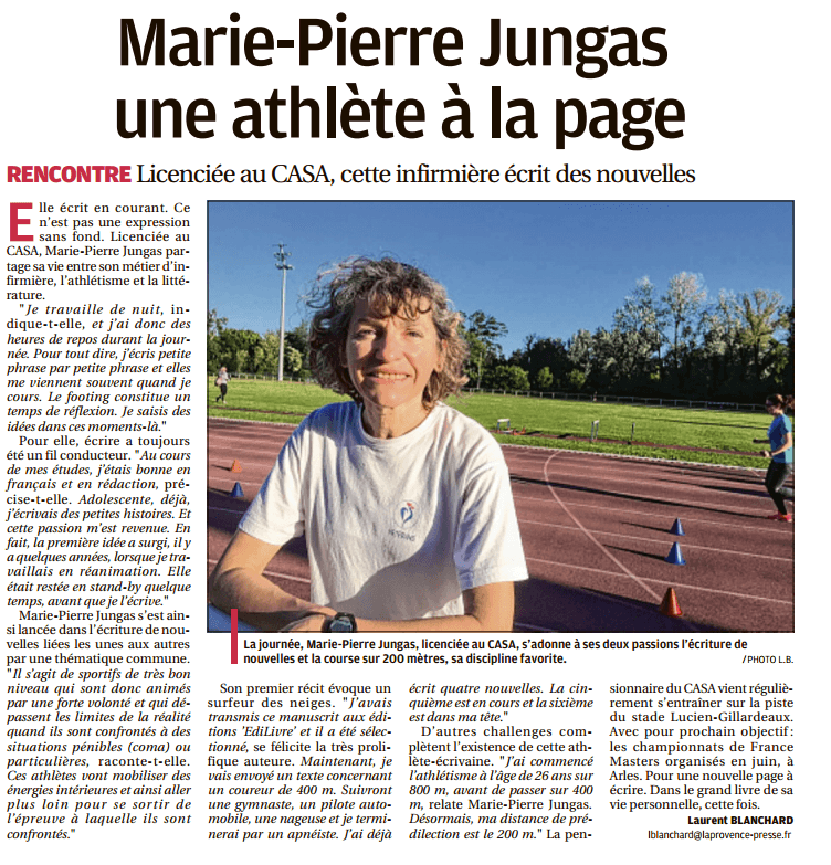 article_La Provence_Marie-Pierre Jungas_2017_Edilivre