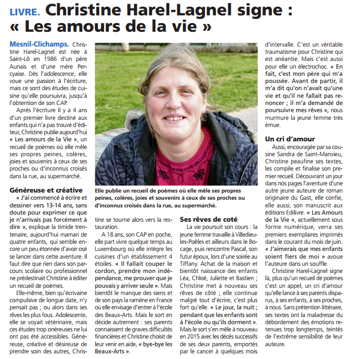 article_La Voix_Christine Harel Lagnel_2017_Edilivre