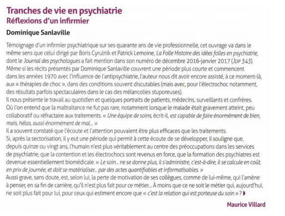article_Le Journal Des Psychologues_Dominique Sanlaville_2017_Edilivre