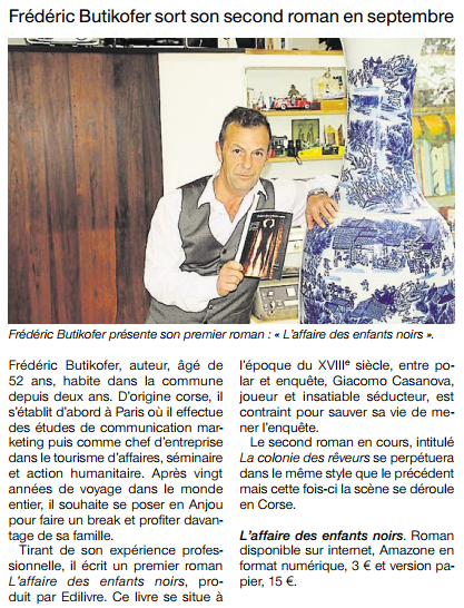 article_Ouest France _Fred Butikoff_2017_Edilivre