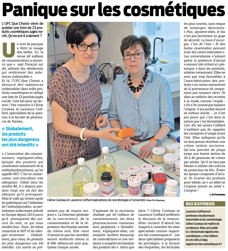 article_Presse Océan_Céline Couteau et Laurence Coiffard_2017_Edilivre