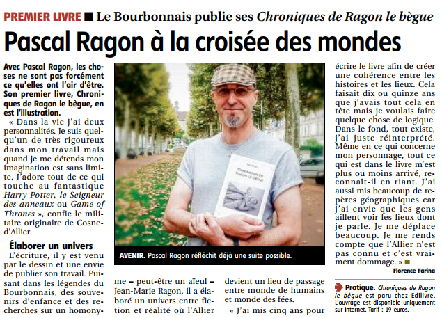 Article_La Montagne Montluçon_Pascal Ragon_2017_Edilivre