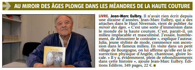 article_Le Journal Du Centre _Jean-Marc Eulbry_2017_Edilivre