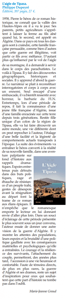 article_L’Algérianiste_Philippe Dupeyré_2017_edilivre