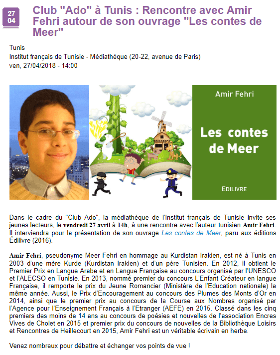 article_Institut_Français_Tunisie_Amir_Fehri_2018_Edilivre