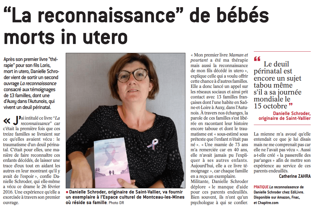 article_Le_Journal_de_Saône-et-Loire_Danielle_Schroder_2018_Edilivre