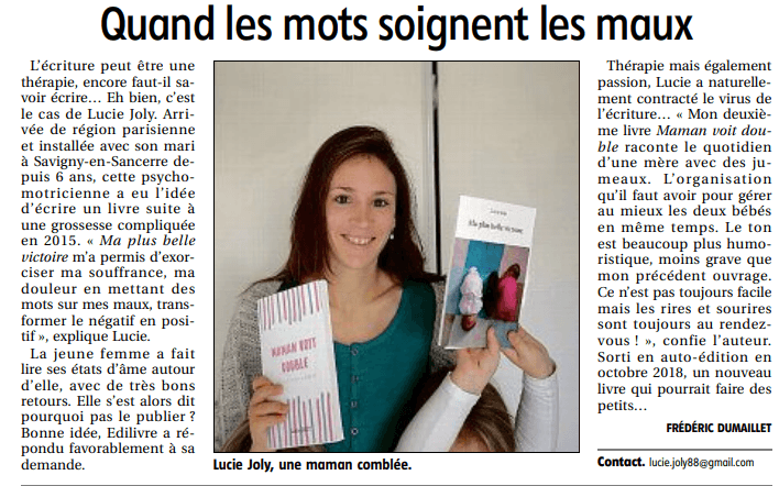 article_Le_Régional_de_Conse_Lucie_Joly_2018_Edilivre